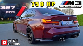 750HP BMW M3 xDrive G80 EQUAL LENGTH 0200MPH  0320KMH amp POV [upl. by Aihseuqal]