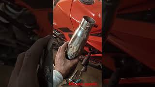 Ktm Rc 390cc gen 3 exhaust system install viralvideos ktmrc390 ktmindia ktmreels ktmloverktm [upl. by Kcirde]