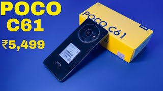 Poco Cheapest Smartphone Poco C61 Unboxing  Review  Camera  Price [upl. by Rosella]