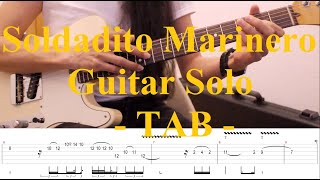 Soldadito Marinero  Solo de GuitarraTAB [upl. by Merell589]