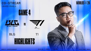 Highlights BLG vs T1  Game 4  CKTG 2024  Chung Kết [upl. by Zubkoff]