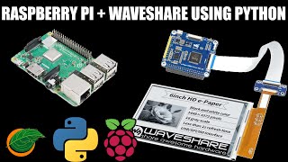 How to make a Waveshare 6” ePaper display work with Raspberry Pi using Python [upl. by Goldshlag407]