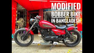 Yamaha Enticer 125cc Modified to BOBBER in Bangladesh I Bike Parlour I Bogra [upl. by Ridglee237]