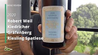 Wine Review Robert Weil Kiedricher Gräfenberg Riesling Spatlese 2020 [upl. by Anuahsed]