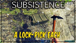 Subsistence  S5 ep13  A lockpick Each  Base building survival [upl. by Galer]