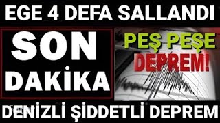 Denizli Pamukkale KÖTÜ Haber Şiddetli DEPREM SON DAKİKA Açıklaması [upl. by Pathe]