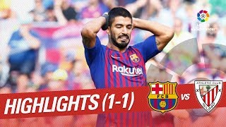 Resumen de FC Barcelona vs Athletic Club 11 [upl. by Drobman664]