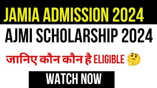 Jamia Admission new Update 2024  AJMI Scholarship 2024 Nai Udaan Hindi [upl. by Sinoda]