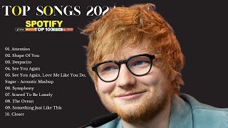 Top Songs Billboard 2024🥒 Top 100 Pop Songs 2024 Clean🥒Ed Sheeran Wiz Khalifa Luis Fonsi [upl. by Yhtrod]