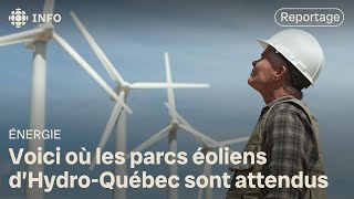 HydroQuébec va bâtir des « mégaparcs » éoliens [upl. by Aket]