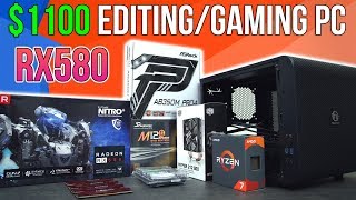 1100 EditingGaming PC  Time Lapse Build [upl. by Rebmik892]