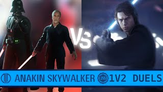 Anakin Skywalker 1v2 Duels Compilation  Star Wars Battlefront II [upl. by Orel]