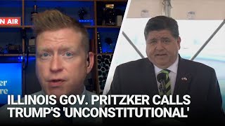 Despite his own migrant disaster proclamations Pritzker calls Trumps unconstitutional [upl. by Middleton]