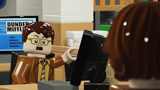 Lego The Office Jim impersonates Dwight [upl. by Bogosian]