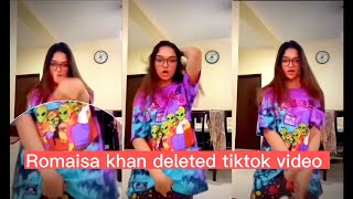 Romaisa Khan Leak TikTok Video  Romaisa Khan Deleted TikTok Video [upl. by Aiotal23]