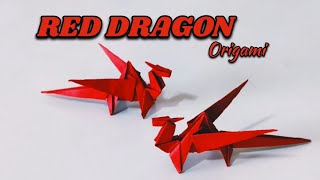 How to make paper Dragon  Origami Paper Dragon [upl. by Coletta376]