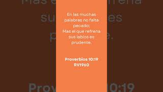 Proverbios 1019 fe biblia jesusteama cristovive [upl. by Stuart18]