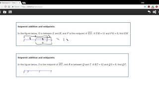 Segment addition and midpoints [upl. by Adniral]