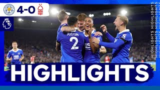 Foxes Stun Forest  Leicester City 4 Nottingham Forest 0  Premier League Highlights [upl. by Attenod]