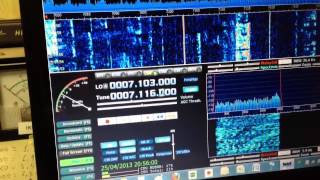 Yaesu FT920 con RTL SDR e HDSDR [upl. by Zinck215]