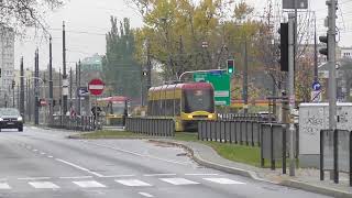 Tramwaje na Grochowskiej i Rondzie Wiatraczna [upl. by Alrep]