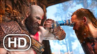 GOD OF WAR PS5 Kratos Vs Baldur Boss Fight Gameplay 4K ULTRA HD [upl. by Limann]