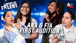 FILIPINO Talents That Will Leave You in Awe Latinos react to Britains Got Talent  Ana and Fia [upl. by Limoli]