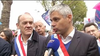 Wauquiez à la Manif pour tous quotJe veux labrogation de la loiquot [upl. by Ernst649]