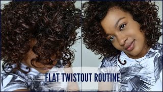 How To Flat Twistout on Relaxed Hair [upl. by Alage]