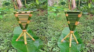 Bamboo home dustbin Bamboo craft [upl. by Autrey]