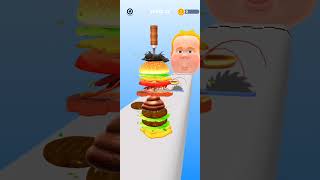 Very Tall Burger XXL BURGER 🍔 Run Game Change colour games​ viralvideo​ gameplay [upl. by Quinby]