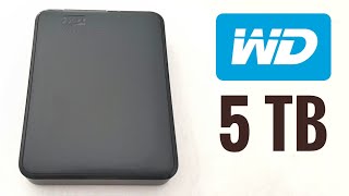 WD Elements 5TB HDD vs Samsung T5 SSD Hard Drive Western Digital Review Speed Test [upl. by Slein6]