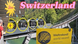 StoosbahnSwitzerland The Steepest Funicular Railway in The WorldWannafeelFamily [upl. by Rorry539]