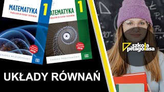 Rozwiązywanie układów równań metodą przeciwnych współczynników Klasa1 Podręcznik OE zadanie 3 c d [upl. by Fineman]