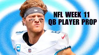 NFL Week 11 QB Player Prop Free Pick from Pregamecom tennesseetitans willlevis nfl football [upl. by Melquist]