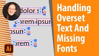 How To Handle Overset Text And Missing Fonts In Illustrator Maps [upl. by Lerim]