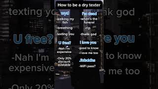 How to be a dry texter crazy dry text texter viralaudio viral vira [upl. by Nawotna]