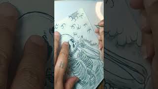 Smoking Skeleton  Speed Drawing 2 [upl. by Sitarski]