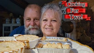 An Easy Delicious Chicken Pot Pie and Apple Cobbler for 2 [upl. by Ratha]