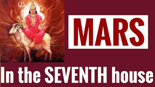 Mars in Seventh House Mars 7th house with all aspects Vedic astrology [upl. by Arriaet]