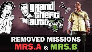 GTA V  Mrs A and Mrs B  Cut Missions Text video [upl. by Nikolos]