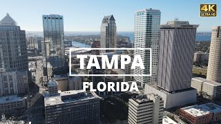 Tampa Florida  4K Drone Tour [upl. by Wallford]