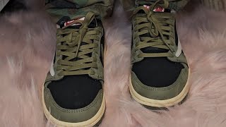 Jordan 1 low quotBlack Olives 🫒quot Travis Scott [upl. by Suzy]