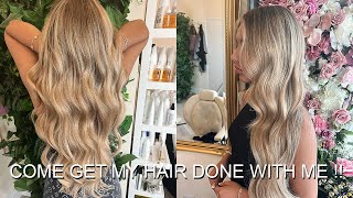 GET MY HAIR DONE WITH ME👱🏼‍♀️  All the info on my hair amp what I get  Lucinda Strafford [upl. by Elockcin525]