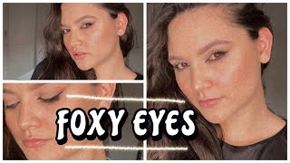 Como fazer delineado FOXY EYES OLHOS DE RAPOSA Luiza Galantini [upl. by Houser]