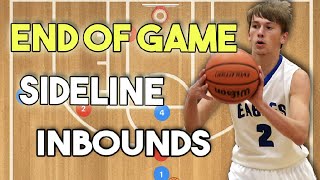 End Of Game Sideline Inbounds Basketball Plays [upl. by Lunetta]