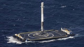 Watch SpaceX Make History With Rocket Landing on Drone Ship [upl. by Loree]