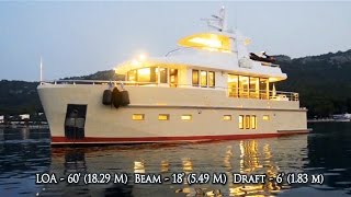 BERING 60 DZAM ON SALE Steel Luxury Explorer Trawler Yacht [upl. by Acker]