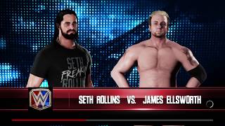 WWE 2K18 Seth Rollins VS James Ellsworth Requested 1 VS 1 Match [upl. by Jefferey]