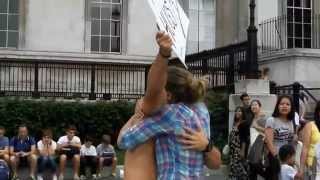 Copy of Free Hugs In Trafalgar Square London  Extended [upl. by Betteann]